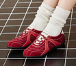TOOMANYSHOES【吳昕同款】融化焦糖 復(fù)古賽車(chē)鞋阿甘鞋跑鞋運(yùn)動(dòng)休閑德訓(xùn)鞋女鞋 紅色 38 曬單實(shí)拍圖