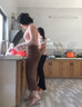 趣米樂條紋休閑褲子男士秋季寬松潮流高街痞帥直筒闊腿垂墜感運動衛(wèi)長褲 灰黑色 XL 曬單實拍圖