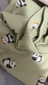 蕉內520H動(dòng)物主題超級市場(chǎng)兒童家居服男女童棉感睡衣大童寶寶春秋季 沼綠-熊貓 120 曬單實(shí)拍圖