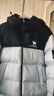 駱駝?dòng)鸾q服女冬季新款熱反射升溫保暖加厚連帽面包服短款外套 734CA6B605B4幻影黑/以太藍(lán) 有袖標(biāo) M 曬單實(shí)拍圖