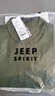 JEEP SPIRIT短袖t恤男士2026夏季新款中青年休閑立領(lǐng)上衣寬松大碼透氣體恤衫 軍綠色 XL 建議體重150-165斤 曬單實(shí)拍圖