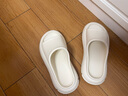 ECAC椰子拖鞋男女2025新款夏季情侶厚底外穿防滑戶(hù)外休閑沙灘一字拖 白色 【經(jīng)典百搭顯腿細】 38-39 建議往大一碼拍 曬單實(shí)拍圖