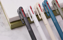 派通（Pentel）三宅一成聯(lián)名中油筆0.5mm  商務(wù)辦公用多功能圓珠筆（替芯XBXS5-A） BXAC35W純白桿 曬單實(shí)拍圖
