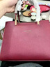 生日禮物送老婆包包女包2025新款結婚包媽媽手提包女士單肩斜挎包 酒紅色 送絲巾 曬單實(shí)拍圖