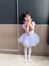 舞東方舞蹈服兒童女春夏短袖芭蕾舞裙女孩幼兒中國(guó)舞跳舞衣服女童練功服 淺紫色（短袖） 130 (身高120-130厘米) 曬單實(shí)拍圖