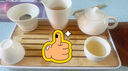 金鑲玉 茶具茶盤套裝 功夫茶具配件茶壺茶杯送禮盒旅行商務(wù) 西施透白便攜式茶具套裝 曬單實拍圖