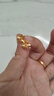 周六福（ZLF）七夕禮物  黃金耳飾女款足金5G金沙面花朵耳釘雛菊 計價 1.75g 曬單實拍圖