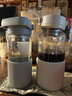 北鼎（Buydeem）茶水分離玻璃杯 男女高顏值便攜隨手杯辦公室泡茶杯淺島灰470ml 曬單實拍圖