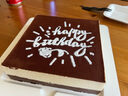 廿一客（21cake）黑白巧克力慕斯撒粉生日蛋糕 送女朋友提拉米蘇巧克力同城配送 2磅 曬單實(shí)拍圖
