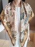 吳蠶里（WUCANLI）香云紗真絲絲巾女方巾桑蠶絲母親節(jié)媽媽生日禮物送長(zhǎng)輩披肩圍巾 云宮玉蘭（花羅雙面 曬單實(shí)拍圖
