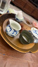 容山堂 茗嘉粗陶茶海套裝紫砂壺承手工壺托小茶盤(pán)儲(chǔ)水式功夫茶具 大號(hào)柴燒茶海-玄黃 曬單實(shí)拍圖