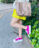 UIWI帆布鞋女夏季女鞋2025新款厚底休閑鞋百搭經(jīng)典街拍板鞋增高鞋透氣 桃紅U172 37 建議拍大一碼 曬單實拍圖