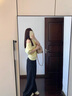 桂岐 多巴胺棉質(zhì)露肩純欲短袖T恤女2025新款夏慵懶風(fēng)寬松一字肩上衣 奶黃色 S （建議80-100斤） 曬單實(shí)拍圖