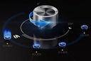 美的（Midea）蒸汽洗油煙機5.2KW大火力燃氣灶天然氣 煙灶聯(lián)動雙邊定時臺嵌兩用灶 天然氣 70%熱效率猛火灶QD529 曬單實拍圖