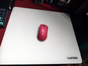 CAPERE(鎧雷)防水全鋼化光滑玻璃游戲鼠標墊加厚防滑PU底 玻璃墊pro【皓月白】490x420x6mm速度型 曬單實(shí)拍圖
