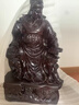 花梨木黑檀木雕關(guān)公實(shí)木雕刻關(guān)羽看書夜讀春秋紅木工藝品 精雕黑檀看書關(guān)公高15cm 曬單實(shí)拍圖