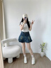 卡米高7cm內(nèi)增高阿甘德訓鞋女2025夏季新款網(wǎng)面鏤空顯瘦軟底運動休閑鞋 米色內(nèi)增高7cm 36 (230mm) 曬單實拍圖