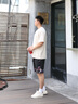美羅邦 MELOBAN新中式中國(guó)風(fēng)休閑短褲男士夏季薄款撞色拼接寬松直筒五分中褲子潮 黑色 2XL 參考145-160斤左右 曬單實(shí)拍圖