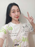 格邏依（GELUOYI） 短袖t恤女2025夏季新款韓版寬松中長款設(shè)計感百搭學生衣服女裝 白色 L 【建議115-135斤】 曬單實拍圖