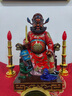 爵世皇庭銅鐘馗擺件天師鐘馗神像銅像魁星點(diǎn)斗書房客廳家用 坐鐘馗【黃銅色】 曬單實(shí)拍圖