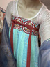 重回漢唐永遇樂(lè )原創(chuàng  )齊胸16破群披帛套裝唐制漢服女裝姐妹款夏 上淺粉下藍綠色齊胸套裝/現貨 160 均碼 曬單實(shí)拍圖
