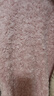 三彩2025冬季新款【100綿羊毛瘦瘦皮草】圓領(lǐng)皮草毛毛外套雙排扣S 淺粉 L 165/88A 曬單實(shí)拍圖