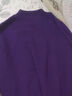 LOVER RUCCI100%純棉半高領(lǐng)毛衣女新款2025年秋冬長(cháng)袖針織衫內搭打底衫 紫色 2XL 曬單實(shí)拍圖