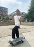 冰龍陸地沖浪板B7滑板成年人兒童入門(mén)初學(xué)專(zhuān)業(yè)大魚(yú)板代步免蹬地路沖板 31英寸-斜陽(yáng)逐浪 身高1.6m-1.75m B7彈簧橋(入門(mén)后橋墊) 曬單實(shí)拍圖