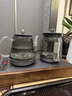 茶皇子（CHAHUANGZI）底部上水電熱水壺純鈦玻璃電茶爐全自動(dòng)雙上水茶臺燒水煮茶一體機嵌入式燒水壺煮茶器 0.8L 鈦燒水壺煮茶款+實(shí)木茶座框 曬單實(shí)拍圖