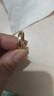 【撿漏】正品24黃金色光面戒指男女款招財素圈沙金戒指情侶款送禮 光面金色戒指 曬單實拍圖