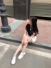 ZHR小白鞋女薄款運(yùn)動(dòng)休閑鞋女軟底配裙子舒適女鞋 AT29N白灰37 曬單實(shí)拍圖