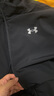 安德瑪（Under Armour）男大童外套春秋簡(jiǎn)約運(yùn)動(dòng)訓(xùn)練休閑寬松純色連帽梭織外套253122205 黑色 170 曬單實(shí)拍圖