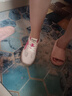 牧言（MUYAN）真皮德訓鞋女2025秋季新款女鞋子厚底內增高運動(dòng)休閑鞋軟底旅游鞋 粉+紅 36 曬單實(shí)拍圖