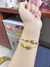 曼卡龍黃金轉運珠本草系列黃金足金吊墜首飾琺瑯鑲嵌手串定價(jià)送女生禮物 茯苓 曬單實(shí)拍圖