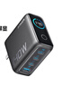 ANKER【國家3C認證】安克智顯充140W充電器 氮化鎵屏顯type-c多口pd快充100W頭適用iPhone16手機電腦 灰 曬單實(shí)拍圖