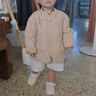 乖奇熊嬰幼兒三防羽絨服外套秋冬季保暖男女寶寶上衣服立領(lǐng)外穿秋冬裝 絹色 80 曬單實(shí)拍圖