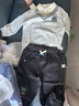 戴維貝拉（DAVE＆BELLA）冬裝純棉寶寶衣服學(xué)院風(fēng)男童上衣假兩件小童衣服兒童毛衣套頭衫 極地灰【現貨】 100 cm（建議身高90-100cm） 曬單實(shí)拍圖