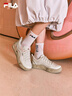 FILA 斐樂官方女鞋COOKIES復(fù)古帆布鞋2025夏新款曲奇鞋時尚休閑鞋 豆腐白-TF 38 曬單實拍圖