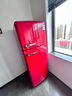 先科（SAST）時(shí)尚復古冰箱小型大容量家用租房電冰箱化妝品靜音低噪網(wǎng)紅冰箱冷藏冷凍節能租房宿舍冰箱雙開(kāi)門(mén) 【236升雙門(mén)】中國紅/上冷凍下冷藏 曬單實(shí)拍圖