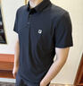 FILA 斐樂官方男子針織短袖POLO衫2025夏季新款休閑涼感基礎(chǔ)上衣 傳奇藍(lán)-NV 3XL 190/108A/XXXL 曬單實(shí)拍圖