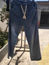 真維斯夏季薄款淺藍(lán)色牛仔褲男款2025寬松休閑冰絲直筒闊腿長褲子 淺藍(lán)色 M 曬單實(shí)拍圖