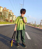 G.DUCKKIDS童裝男童夏裝套裝24新款兒童衣服中大童短袖套裝運動(dòng)兩件套男孩潮 綠色長(cháng)褲套裝gesoqmk 160 尺碼13~14歲【150-160cm】cm 曬單實(shí)拍圖