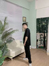 安踏（ANTA）運(yùn)動褲男褲夏季薄款直筒男士休閑褲子青少年純黑色棉長褲寬松衛(wèi)褲 黑色（夏季薄款-直筒-拉鏈口袋） L /175(120-140斤） 曬單實(shí)拍圖