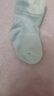 童泰（TONGTAI）嬰兒襪子男女寶寶提花網(wǎng)眼中筒襪兒童無痕襪頭寬口襪3雙裝 灰綠 3雙 0-6月 曬單實拍圖