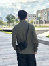 吉普（JEEP）美國(guó)正品跑步運(yùn)動(dòng)長(zhǎng)袖T恤男士秋季新款戶外騎行套頭半拉鏈體恤衫 綠色 【官方正品】 XL 【適合145斤左右】 曬單實(shí)拍圖