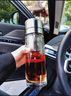 Pritea天然原礦原石水晶杯茶水分離杯泡茶水杯男士車載高端送禮品 款式A：一鍵開蓋車載水晶杯 400ML 曬單實拍圖
