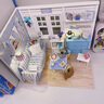 森凱哆diy小屋制作迷你小屋拼裝玩具創(chuàng)意模型女生房子生日禮物520禮物女 【活力少女款】清新陽(yáng)光 防塵罩+工具3+ED燈+膠水 曬單實(shí)拍圖