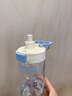 納登水杯男女生高顏值大容量雙飲杯學(xué)生專用食品級(jí)tritan運(yùn)動(dòng)吸管杯子 藍(lán)色660ml 曬單實(shí)拍圖