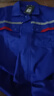  乾朗 春秋防靜電工作服套裝男女長袖厚款耐磨勞保服帶反光條電焊工服汽修工程服加油站電力局工裝可定制logo 艷藍色春秋套裝175 曬單實拍圖
