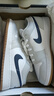 耐克（NIKE）Jordan官方耐克喬丹男女童AJ1板鞋大童運動(dòng)鞋秋季低幫氣墊553560 146白/深藏青/淺灰/橡皮中褐 40 曬單實(shí)拍圖